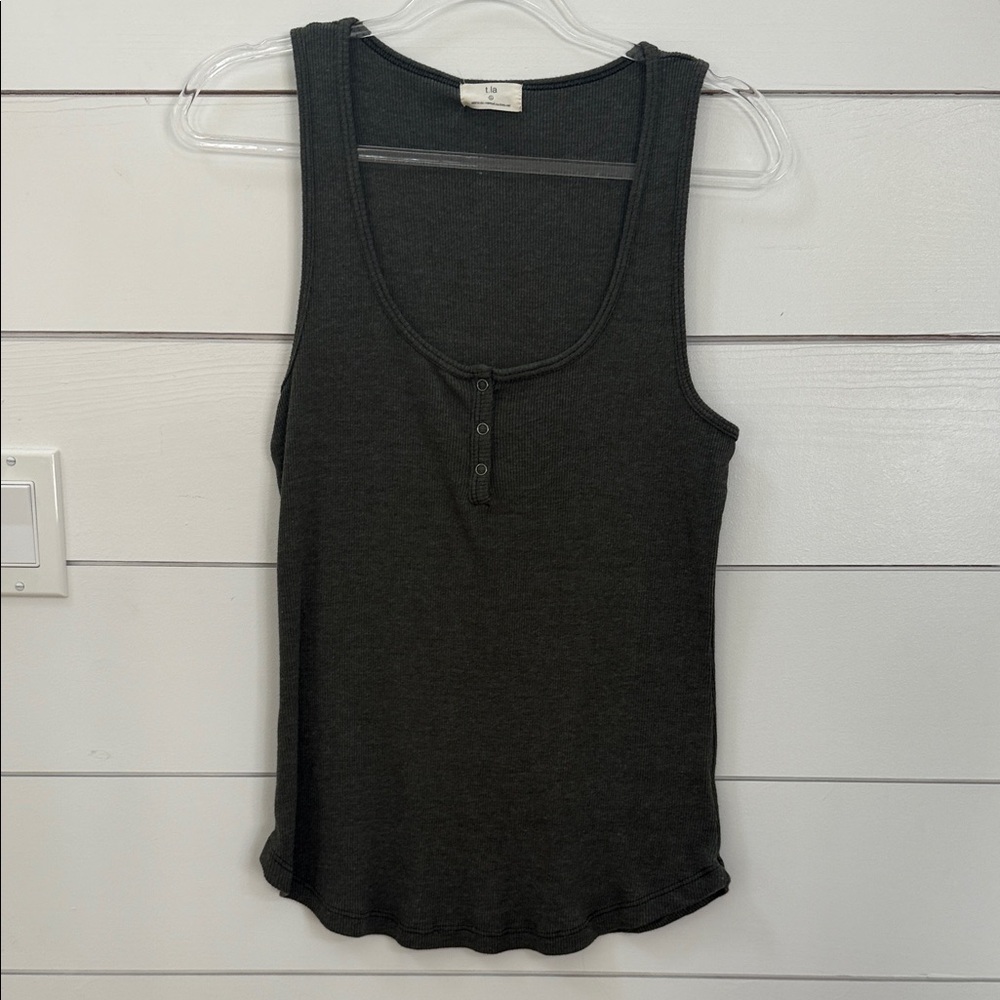 T.La Charcoal Tank Top